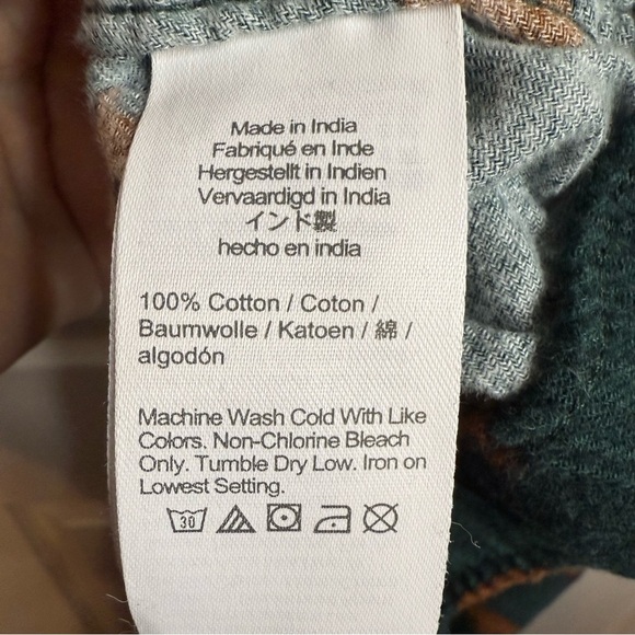 J. Crew Green Bear Print Men's Pajama Bottoms Size XL GUC - Picture 5 of 6